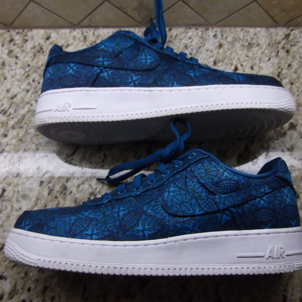 nike air force 1's stained glass green abyss size 12